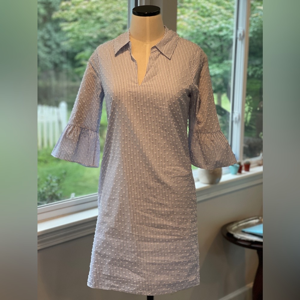 Lilly Pulitzer Ginger Blue Peri Tunic Shirtdress Size 0